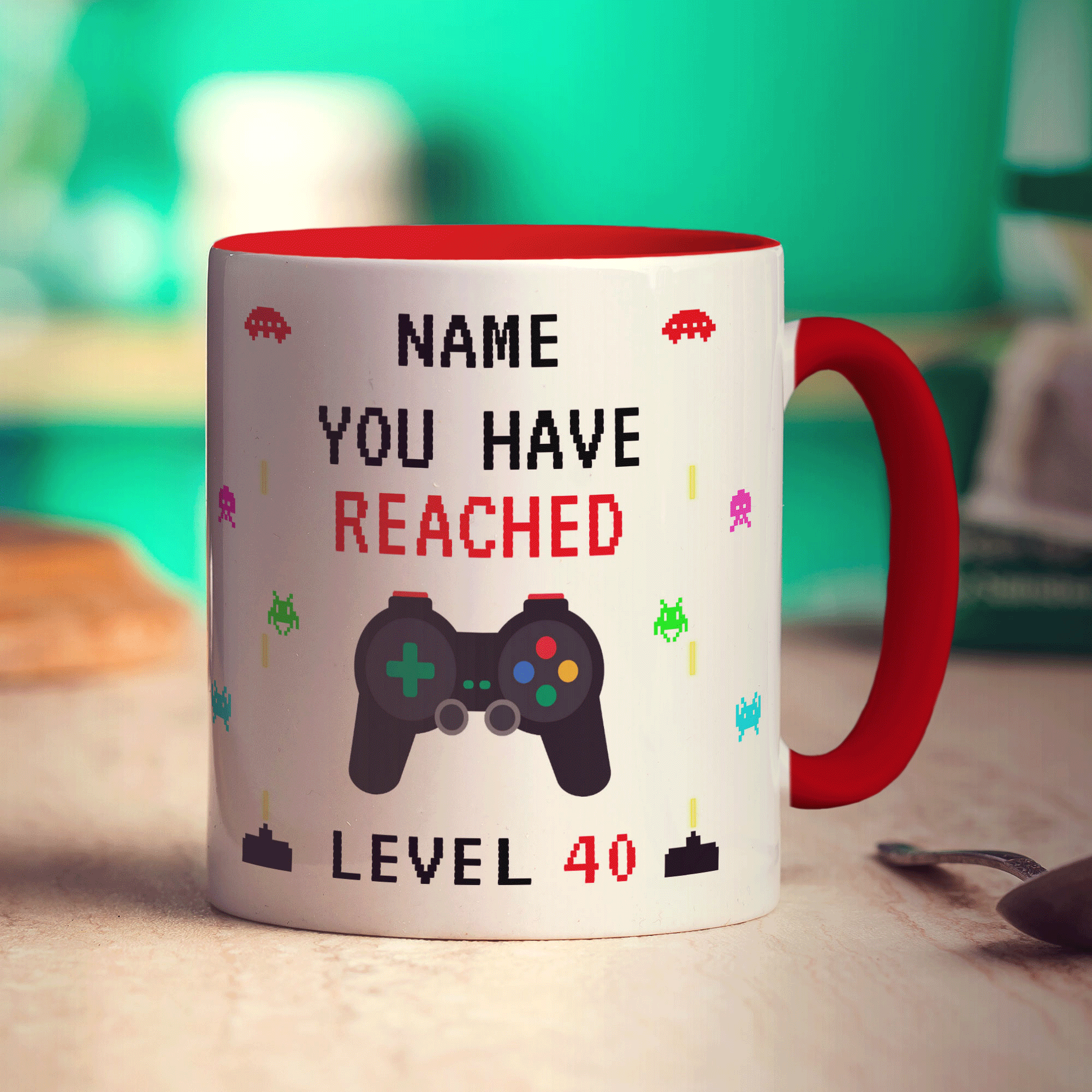 Gamer 40th Birthday Mug - Standard 330ml (11oz) / Red