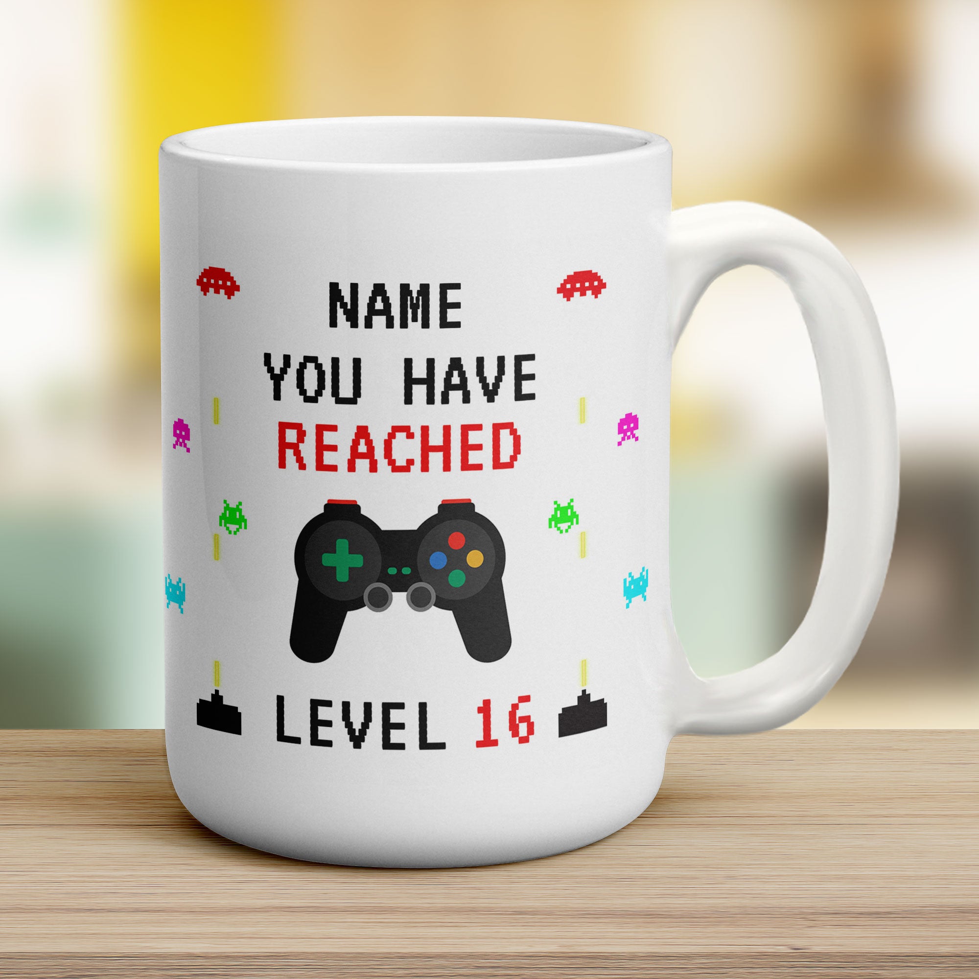 Gamer 16th Birthday Mug - Jumbo 440ml (15oz) / White