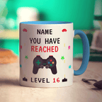 Gamer 16th Birthday Mug - Standard 330ml (11oz) / Blue