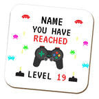 Gamer 19th Birthday Name Coaster