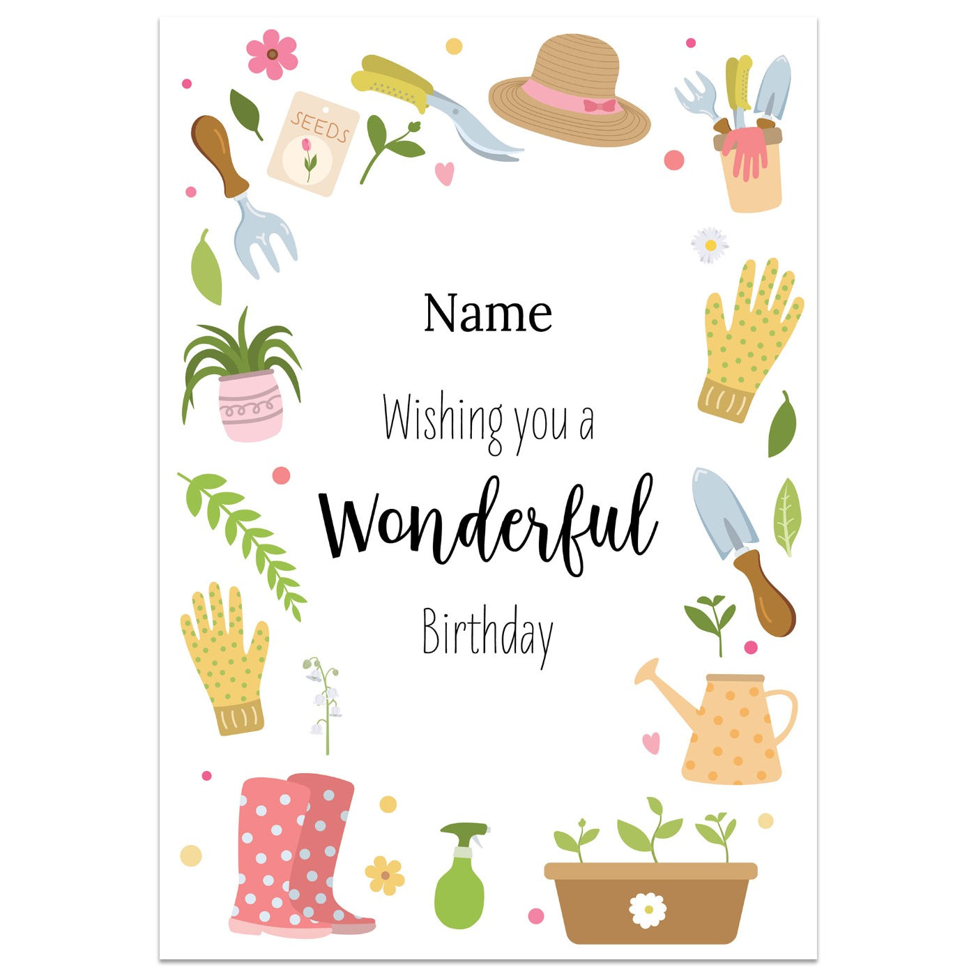Gardening Birthday Card