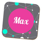 Geometric Name Coaster by Jessica Peppin