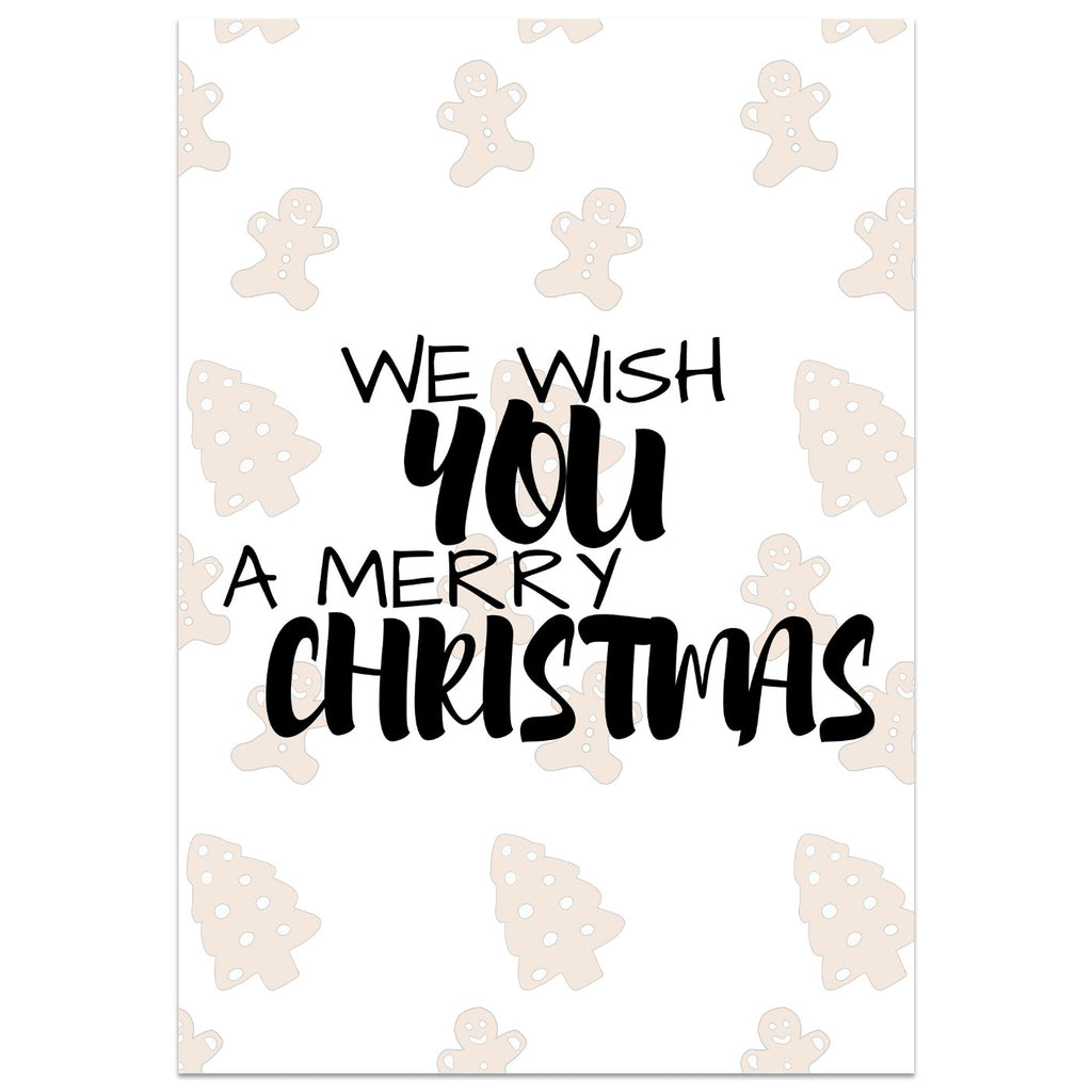 Merry Christmas Gingerbread Card Held