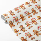 Christmas Gingerbread Name Wrapping Paper