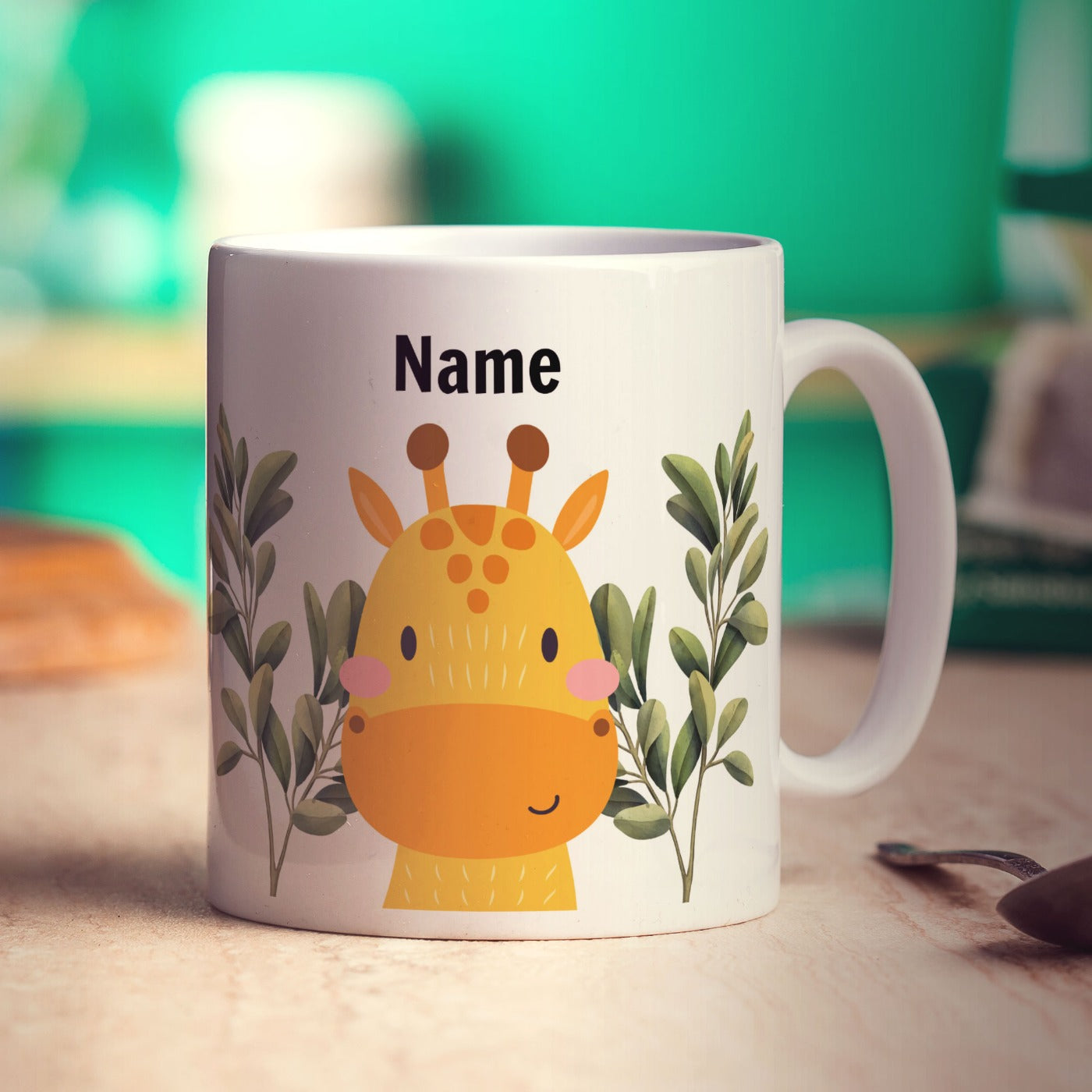 Personalised Giraffe Mug - Standard 330ml (11oz) / White