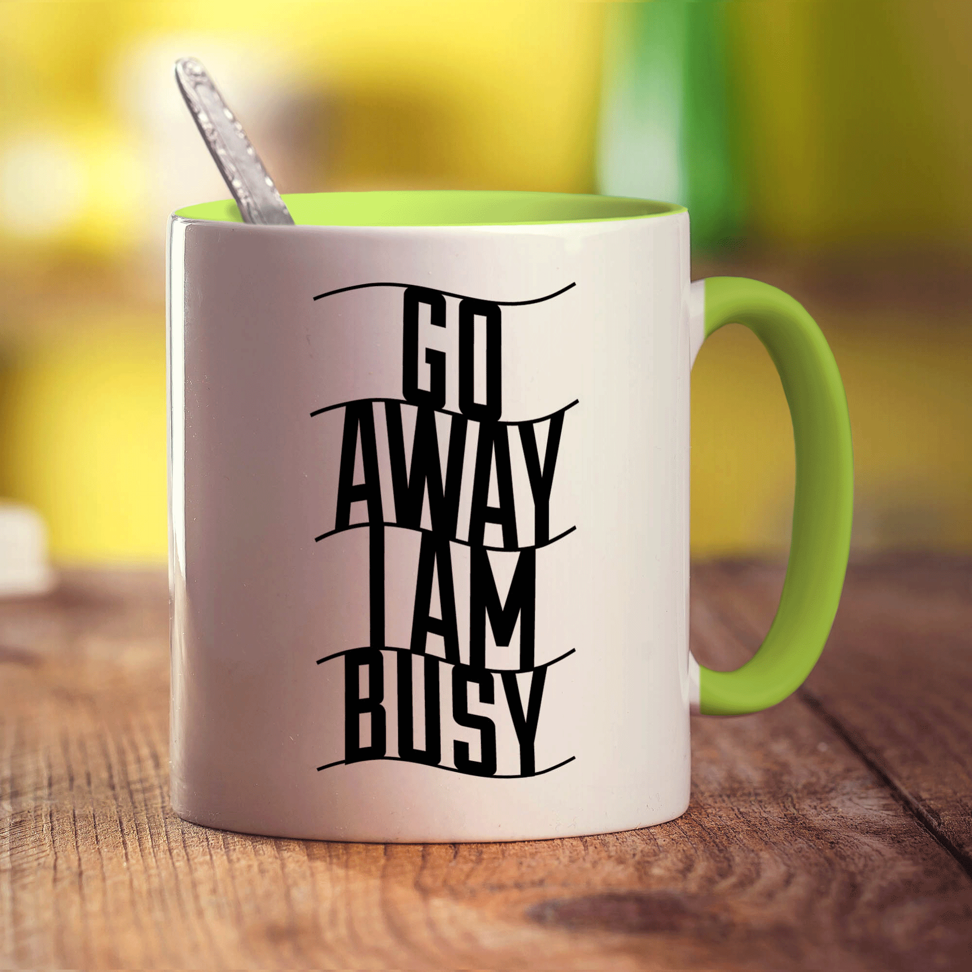 Go Away I Am Busy Mug