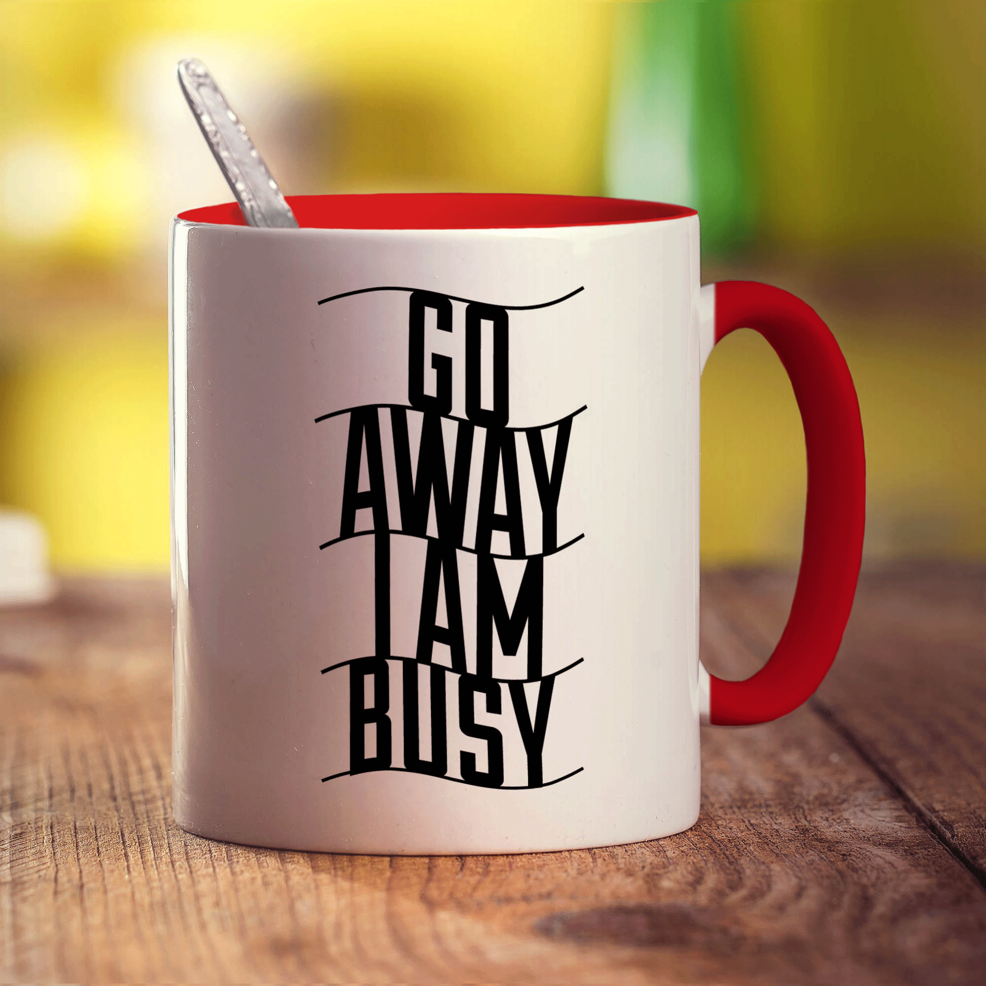 Go Away I Am Busy Mug
