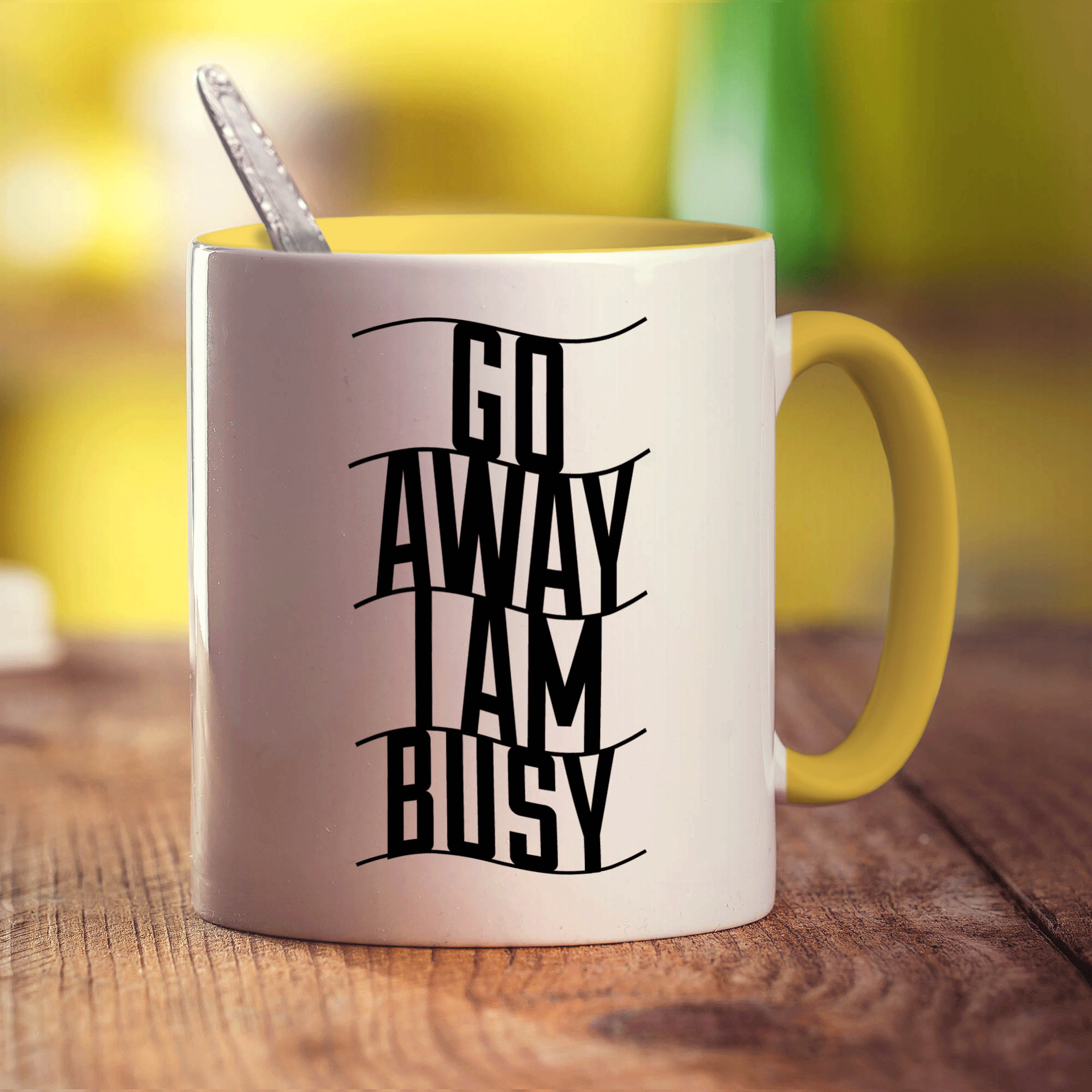 Go Away I Am Busy Mug