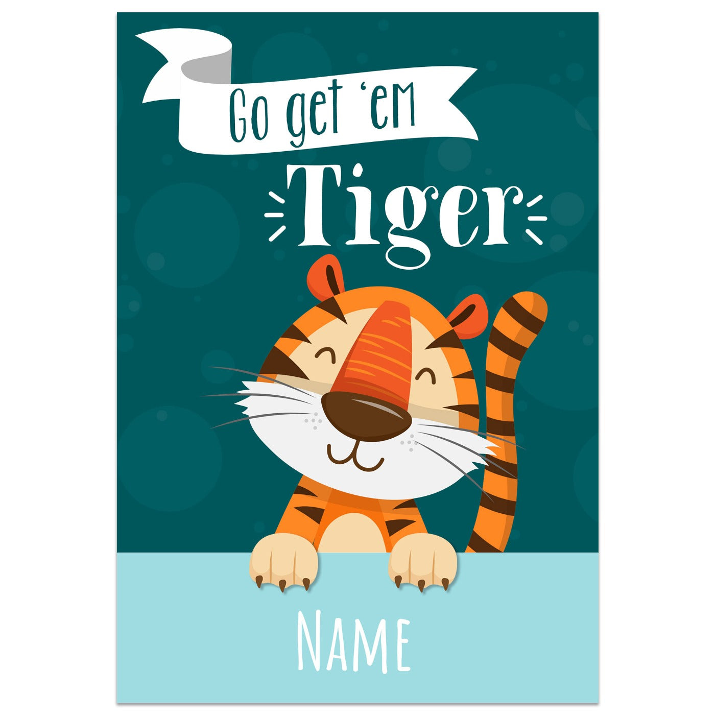 Go Get 'Em Tiger Card