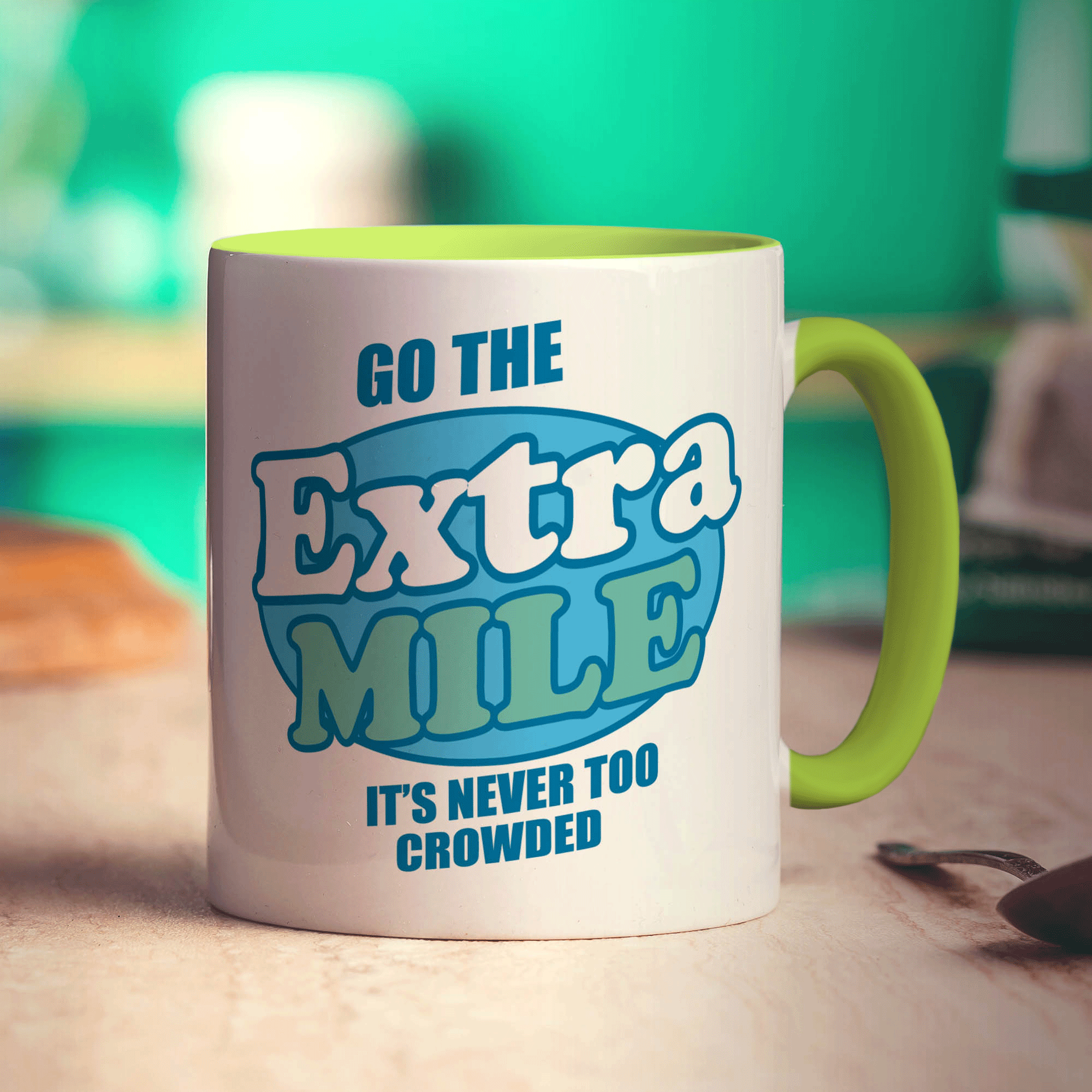 Go The Extra Mile It's Never Too Crowded Mug - Standard 330ml (11oz) / Green