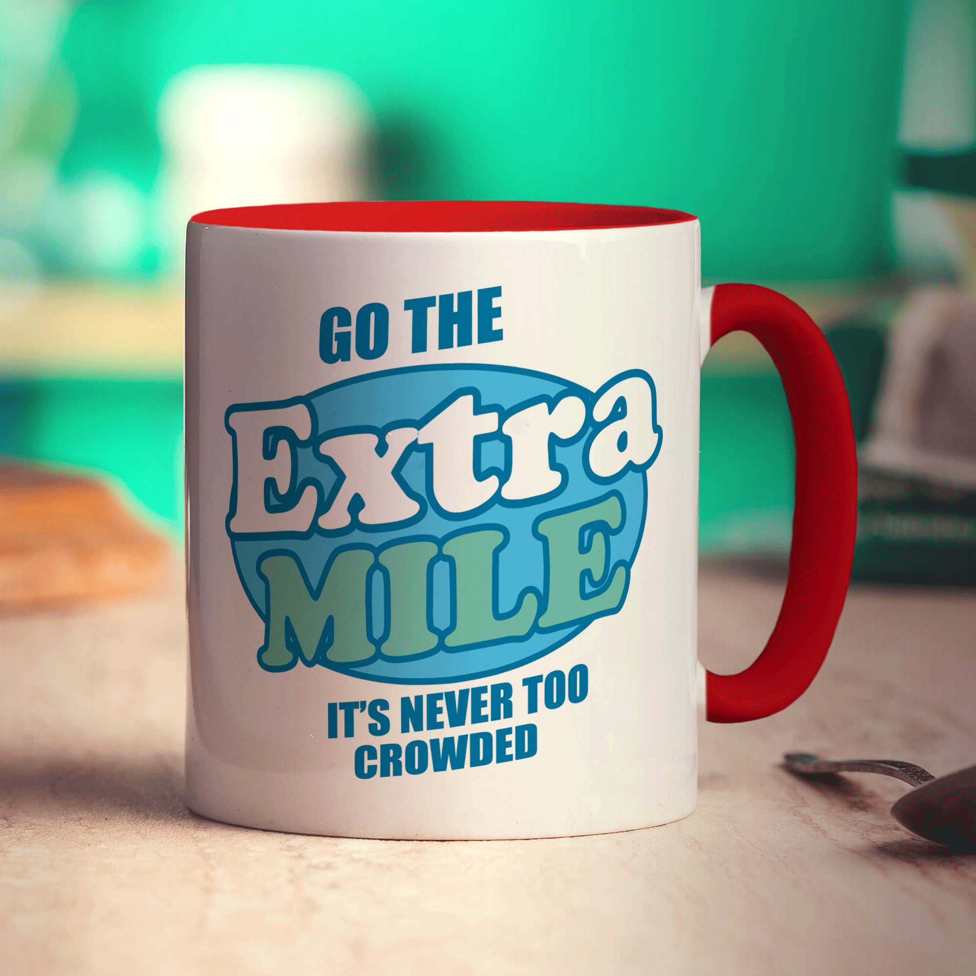 Go The Extra Mile It's Never Too Crowded Mug - Standard 330ml (11oz) / Red