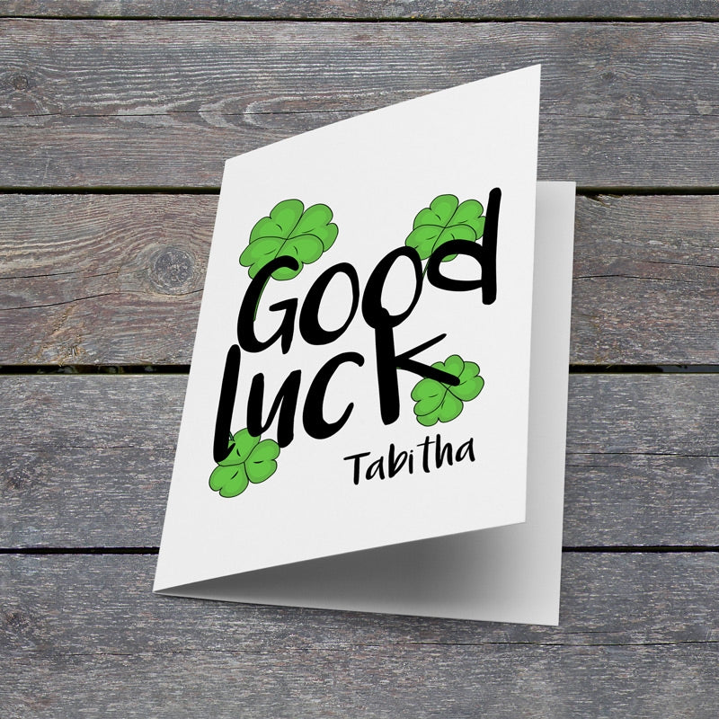 Good Luck Clover Card