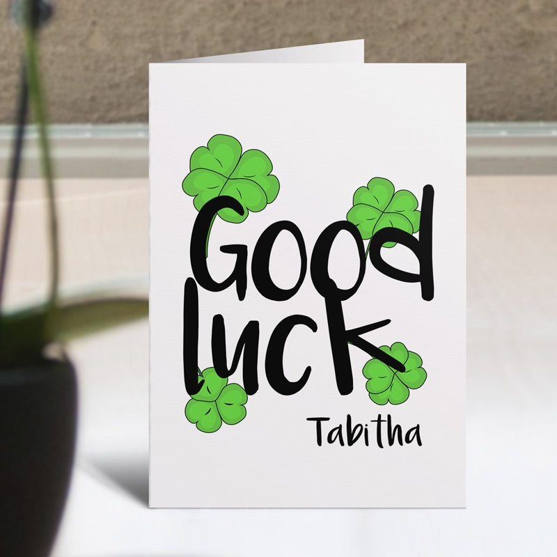 Good Luck Clover Card