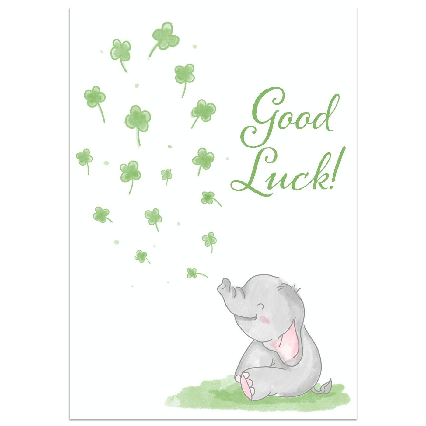 Good Luck Elephant Card