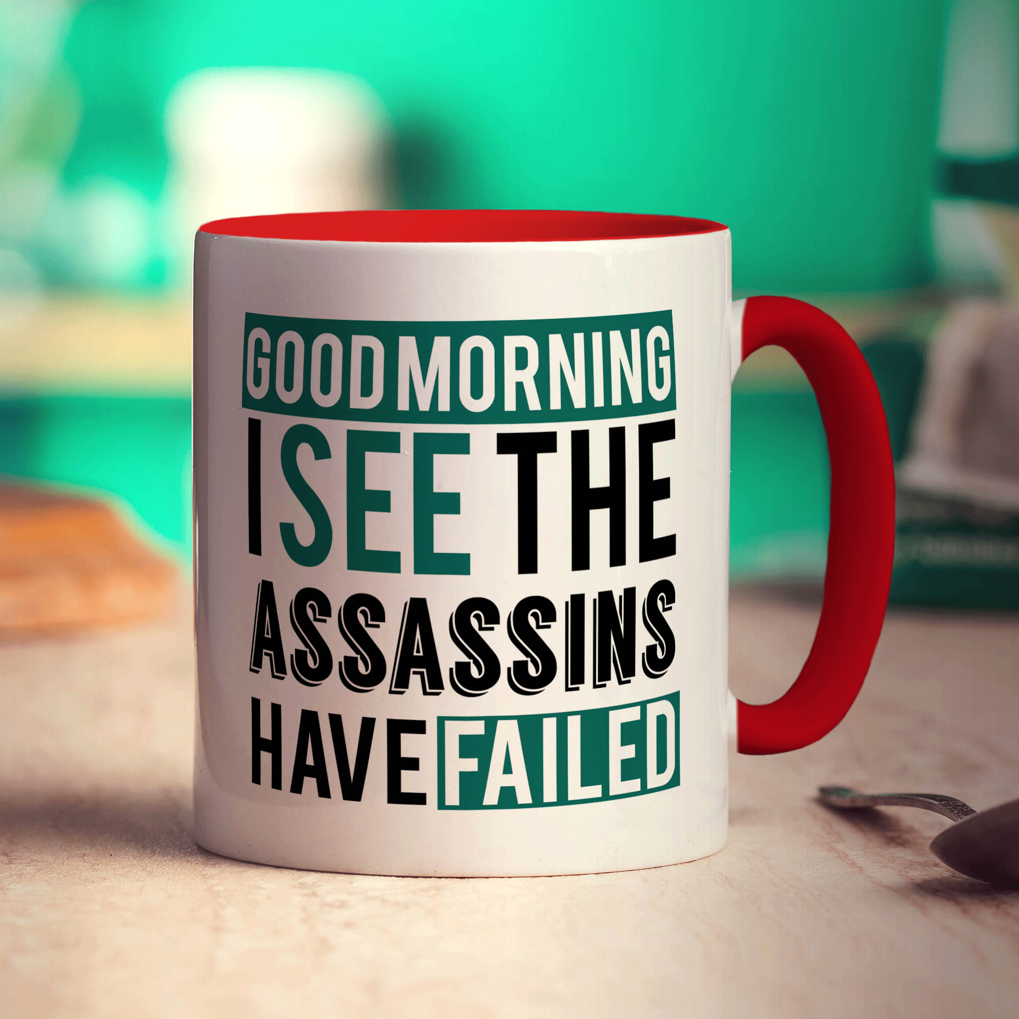 Good Morning, I See The Assassins Have Failed Mug - Standard 330ml (11oz) / Red