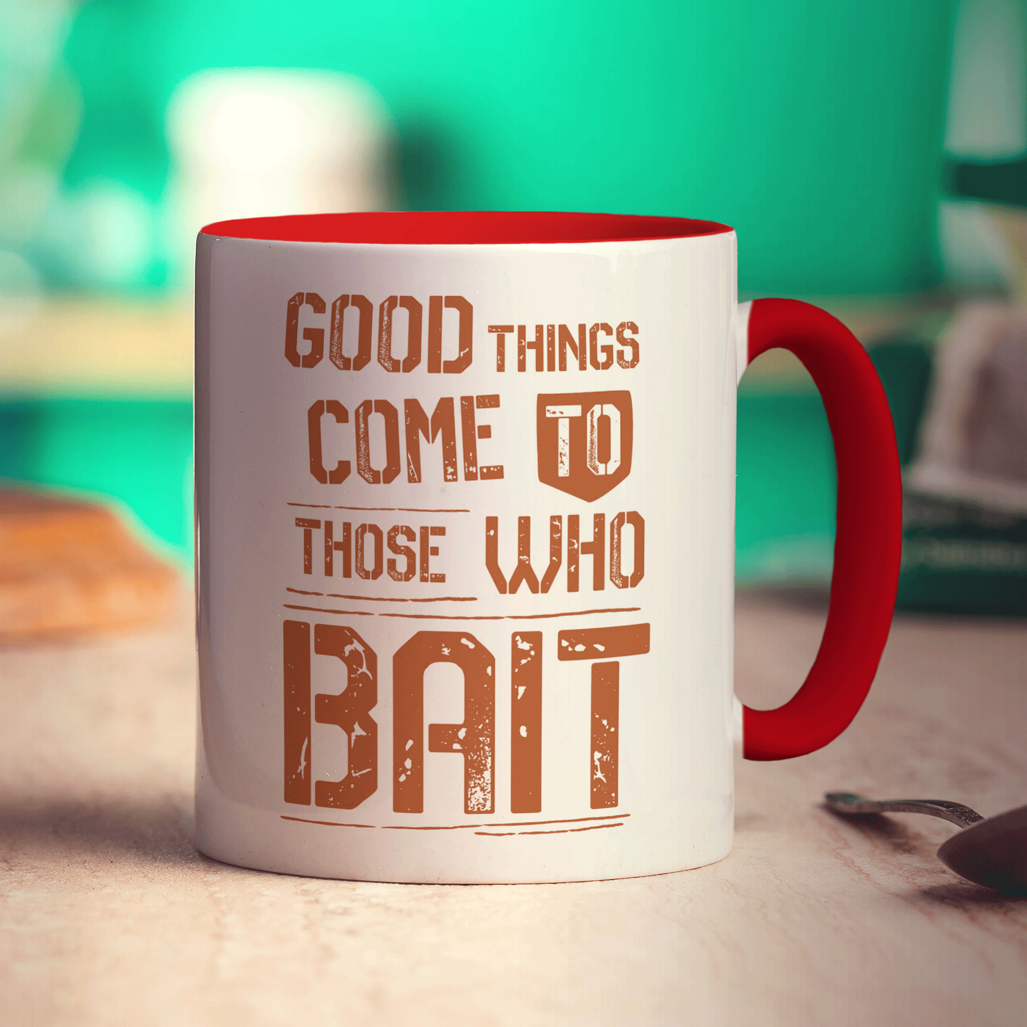 Good Things Come to Those Who Bait Mug - Standard 330ml (11oz) / Red