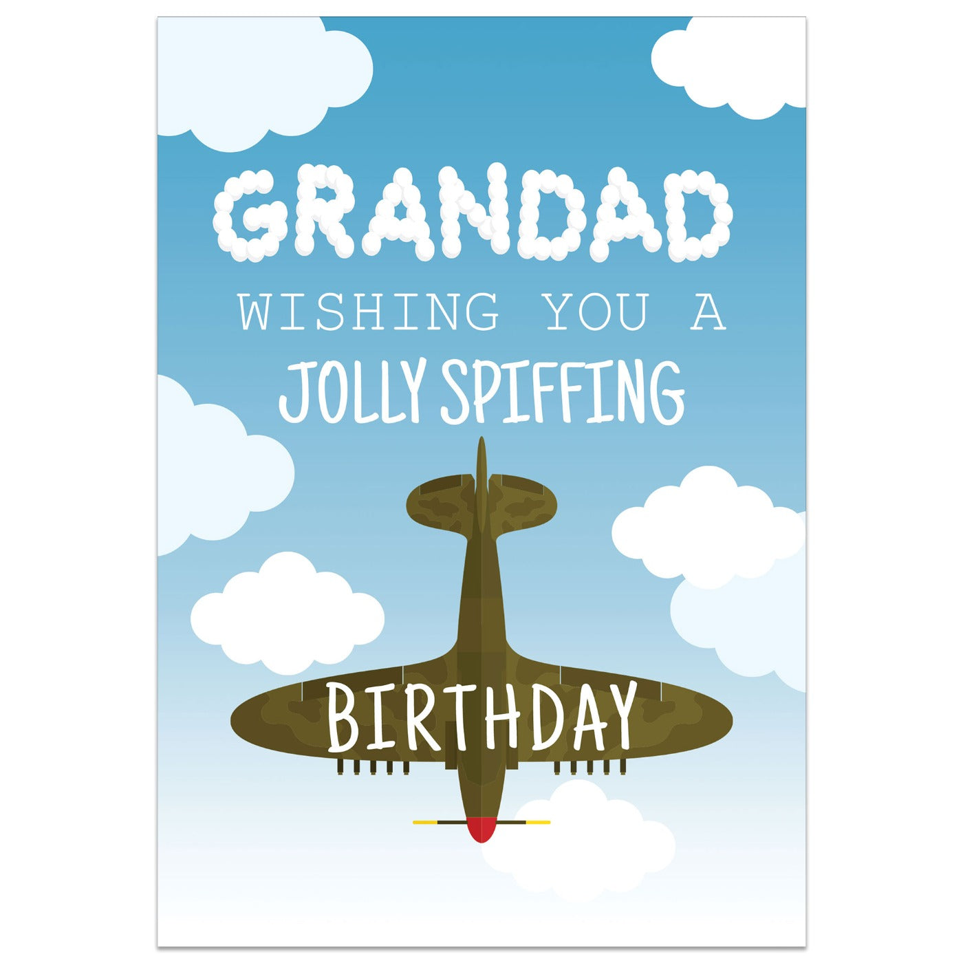 Wishing You a Jolly Spiffing Birthday Grandad Card