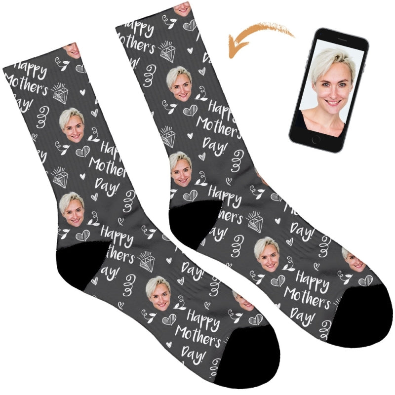 Diamond Happy Mothers Day Socks