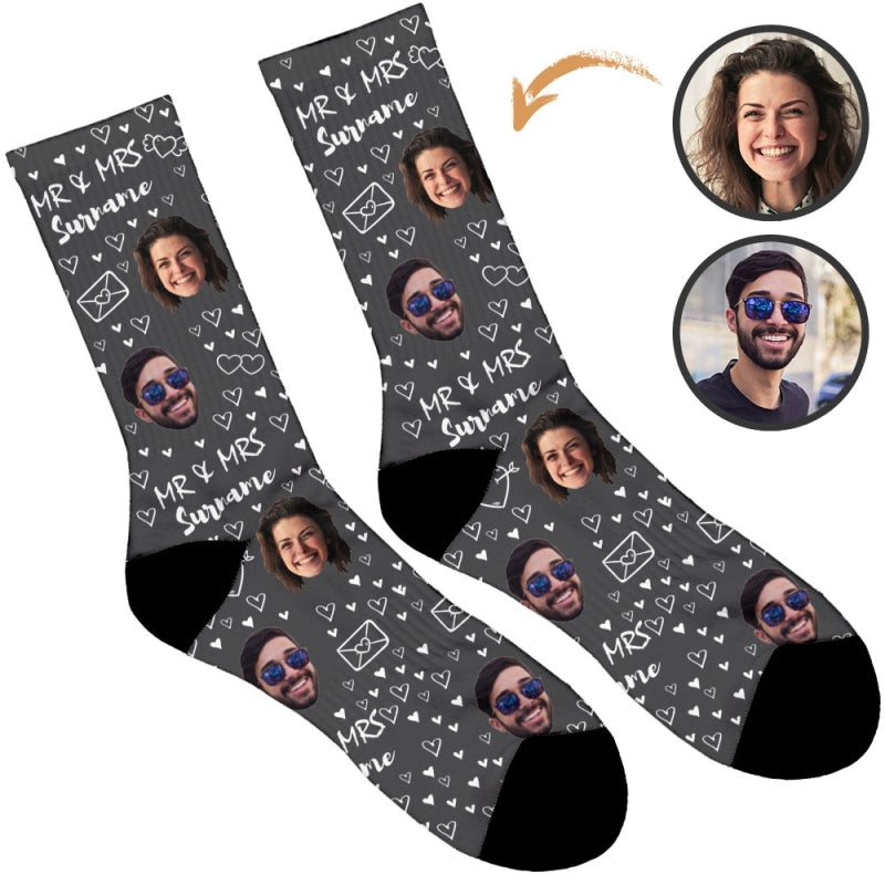 Mr & Mrs Wedding Socks