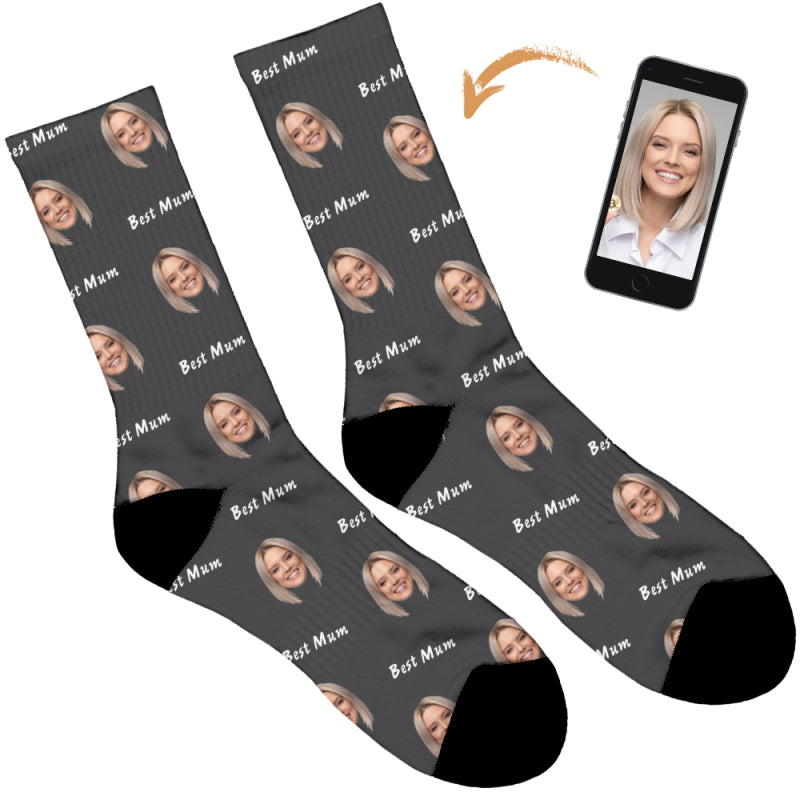 Best Mum Personalised Socks