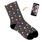 Love Hearts Personalised Socks