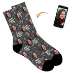 Happy Mother's Day Socks - Crown Design - Graphite Grey / Mens: 9-11 UK / 10-12 US