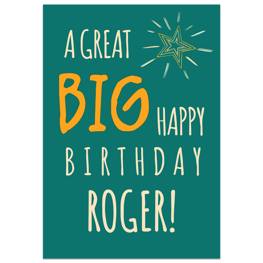 A Great Big Happy Birthday Card Lying Down