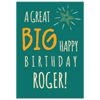 A Great Big Happy Birthday Card Lying Down