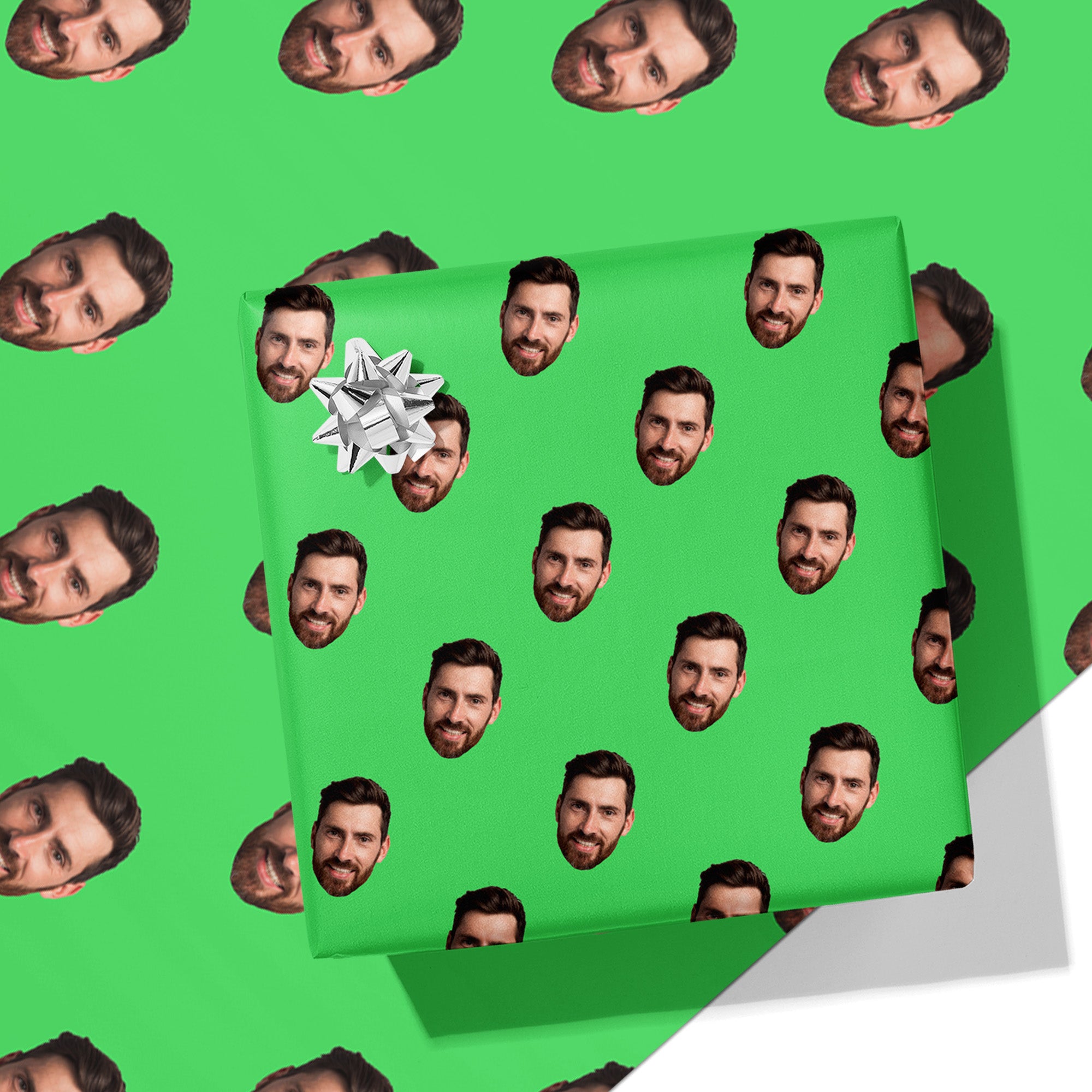 Face Cut Out Wrapping Paper