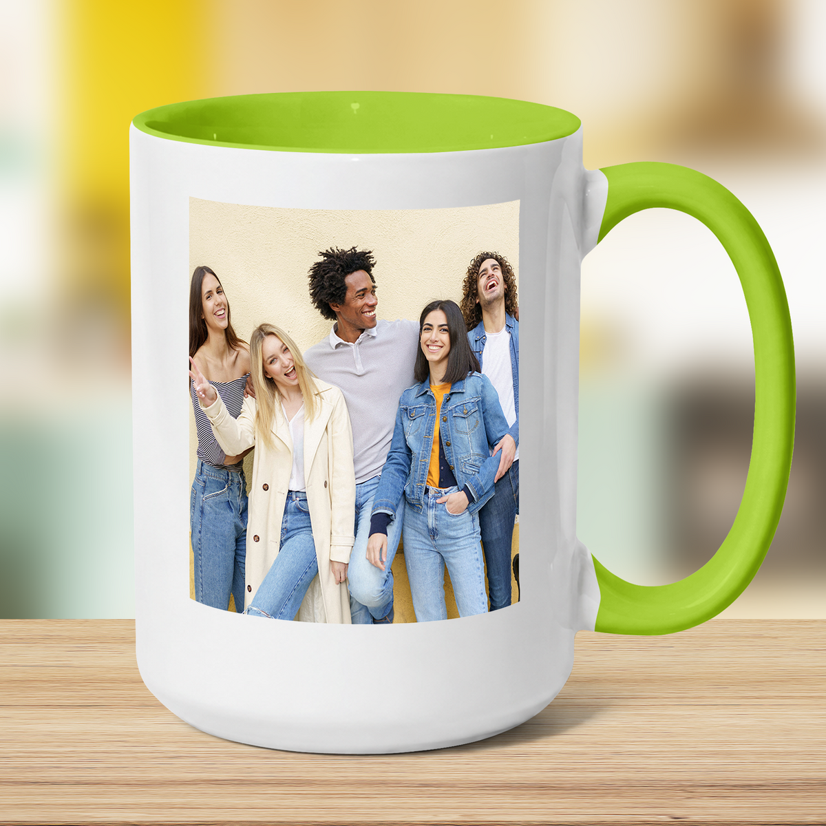 Jumbo Photo Mug with Message