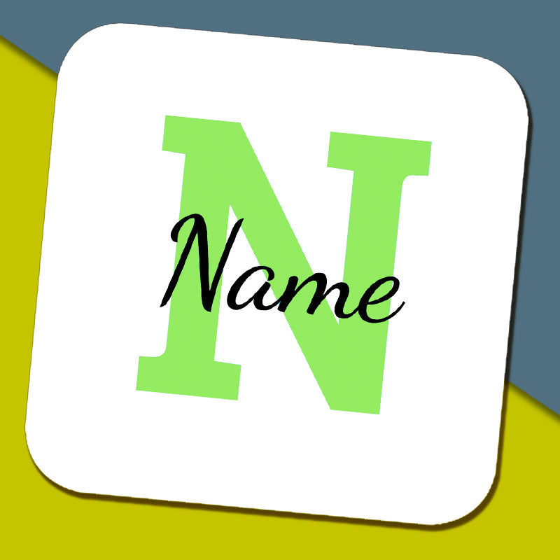 Initial Coaster with Name