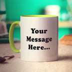 Photo Mug with Caption and Message