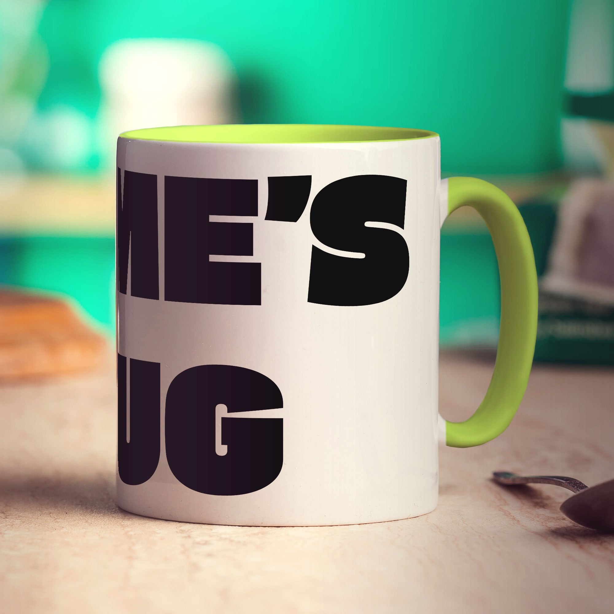 Personalised Name Mug - Personalised Name Mug - Standard 330ml (11oz) / Green