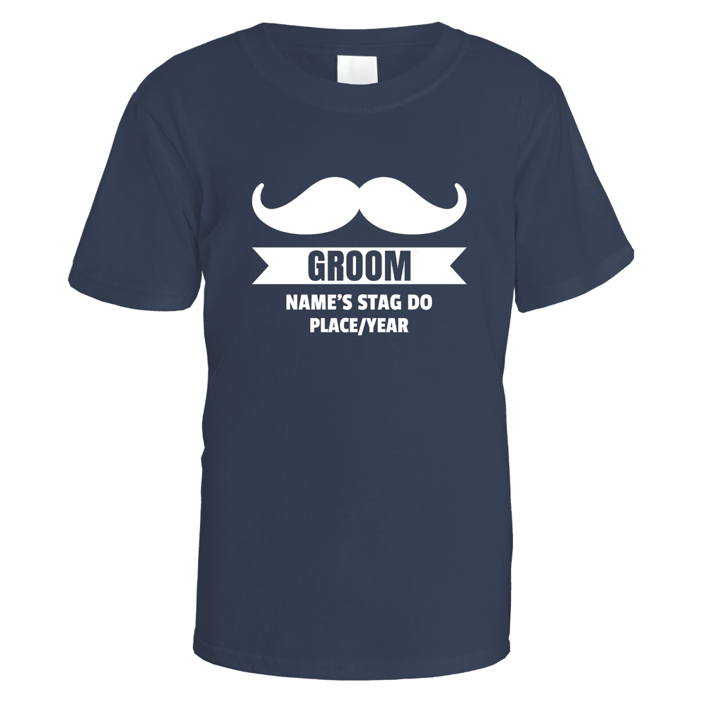 Groom Moustache Stag Do T-Shirt