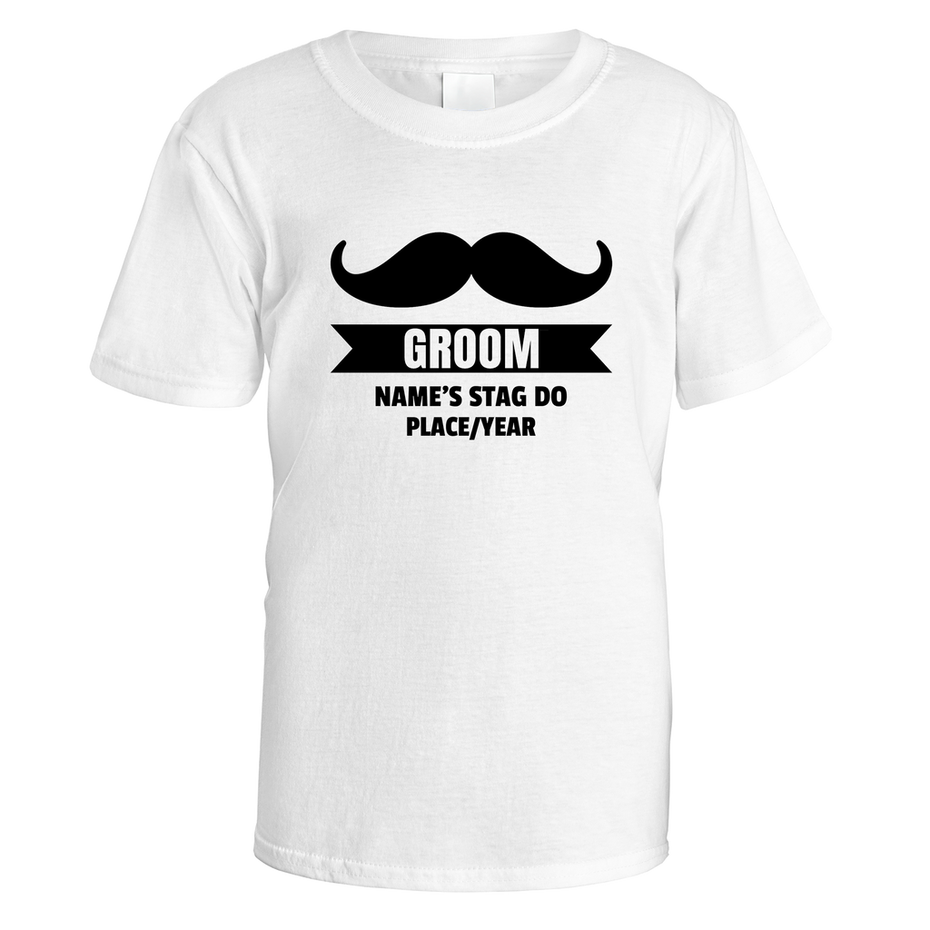 Groom Moustache Stag Do T-Shirt
