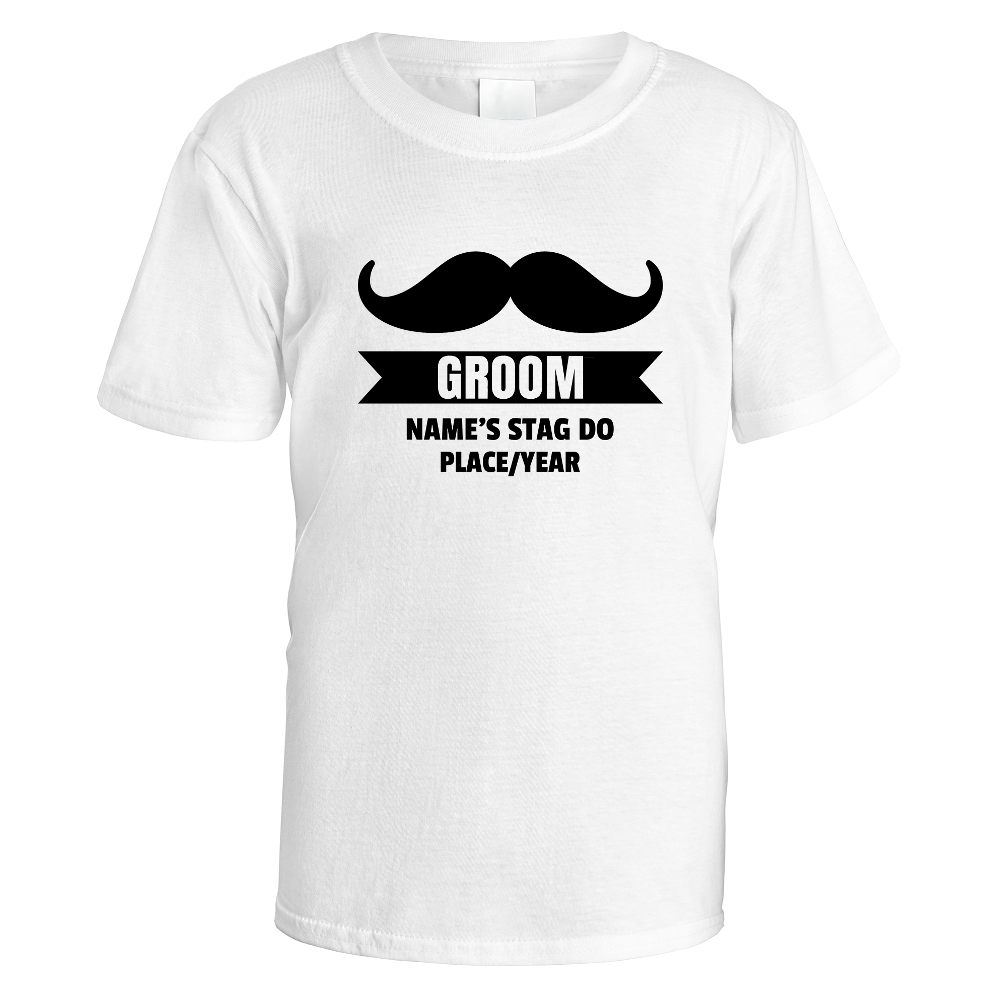 Groom Moustache Stag Do T-Shirt
