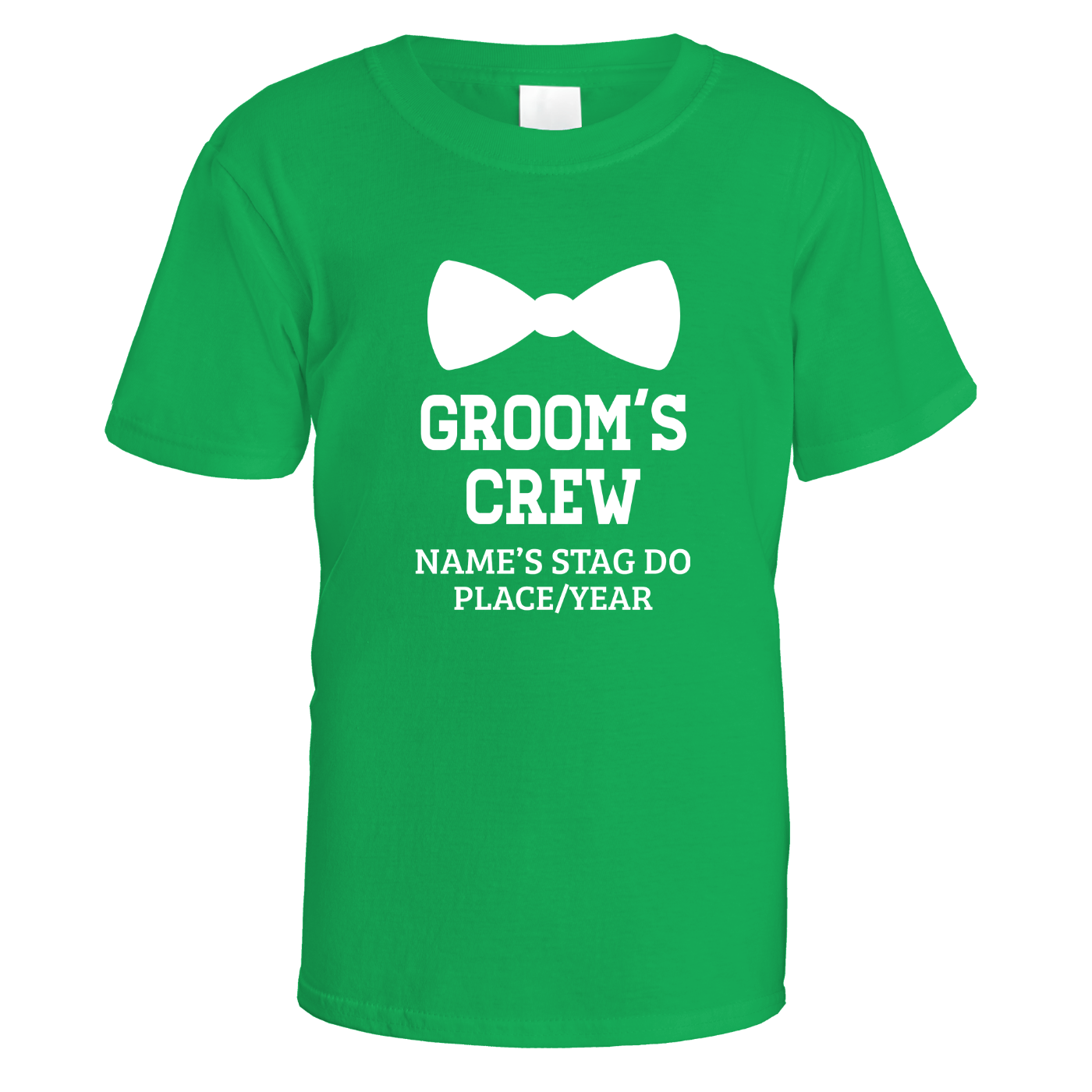 Groom's Crew Bow Tie Stag Do T-Shirt