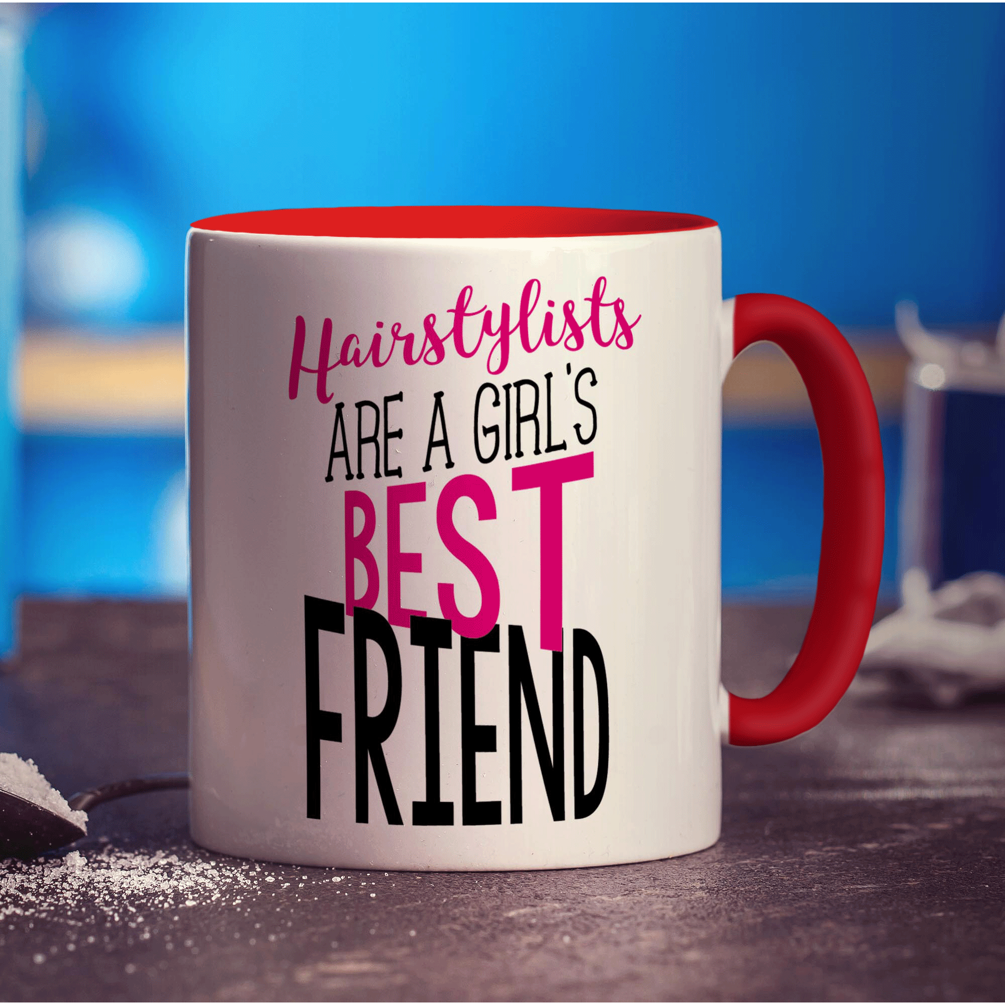Hairstylists Are A Girl's Best Friend Mug - Standard 330ml (11oz) / Red