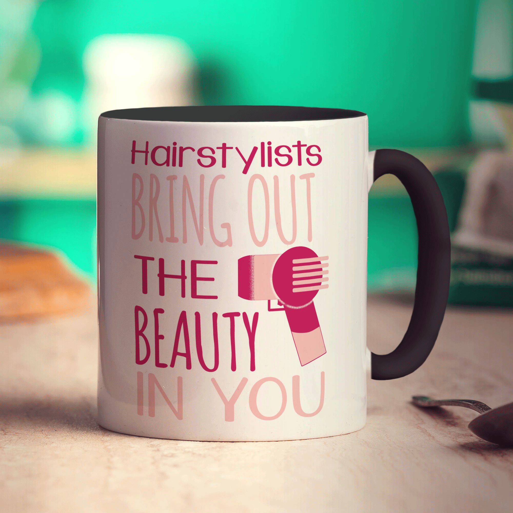 Hairstylists Bring Out The Beauty In You Mug - Standard 330ml (11oz) / Black