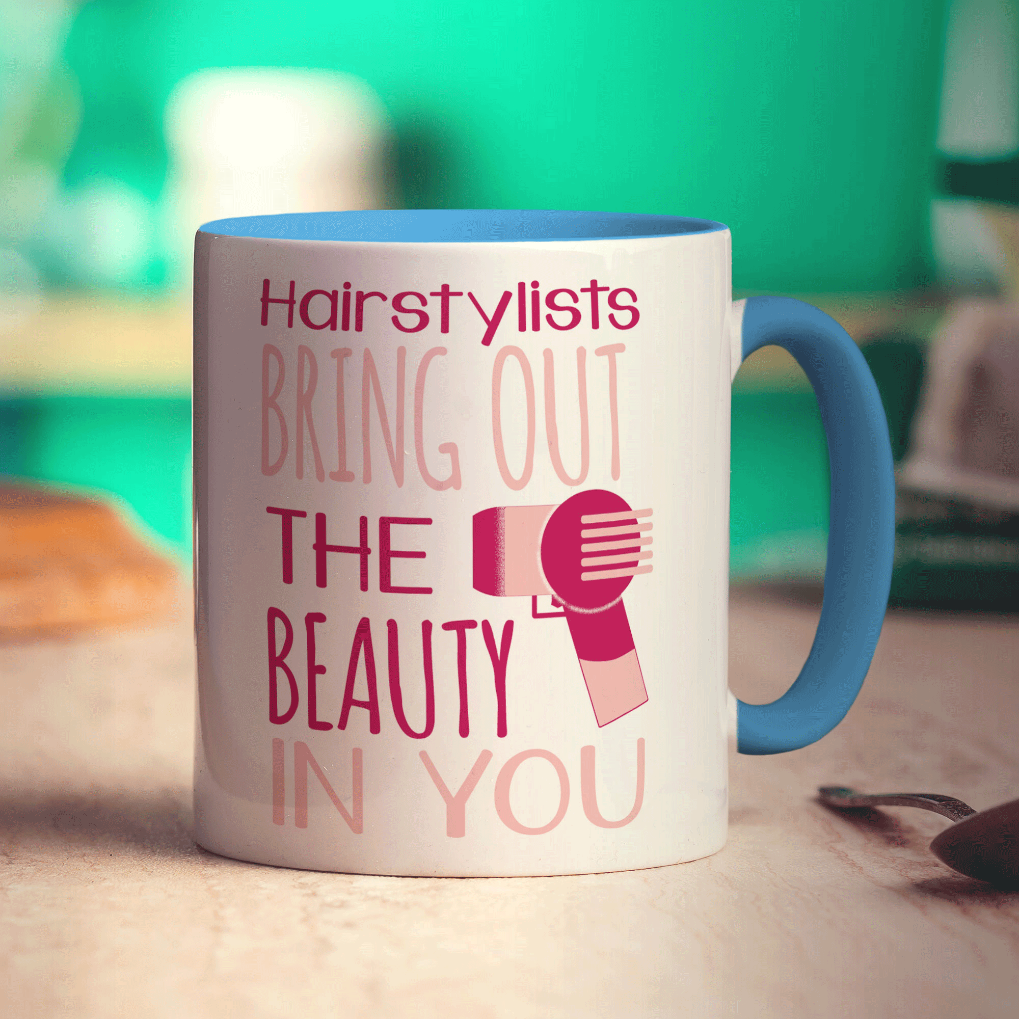 Hairstylists Bring Out The Beauty In You Mug - Standard 330ml (11oz) / Blue