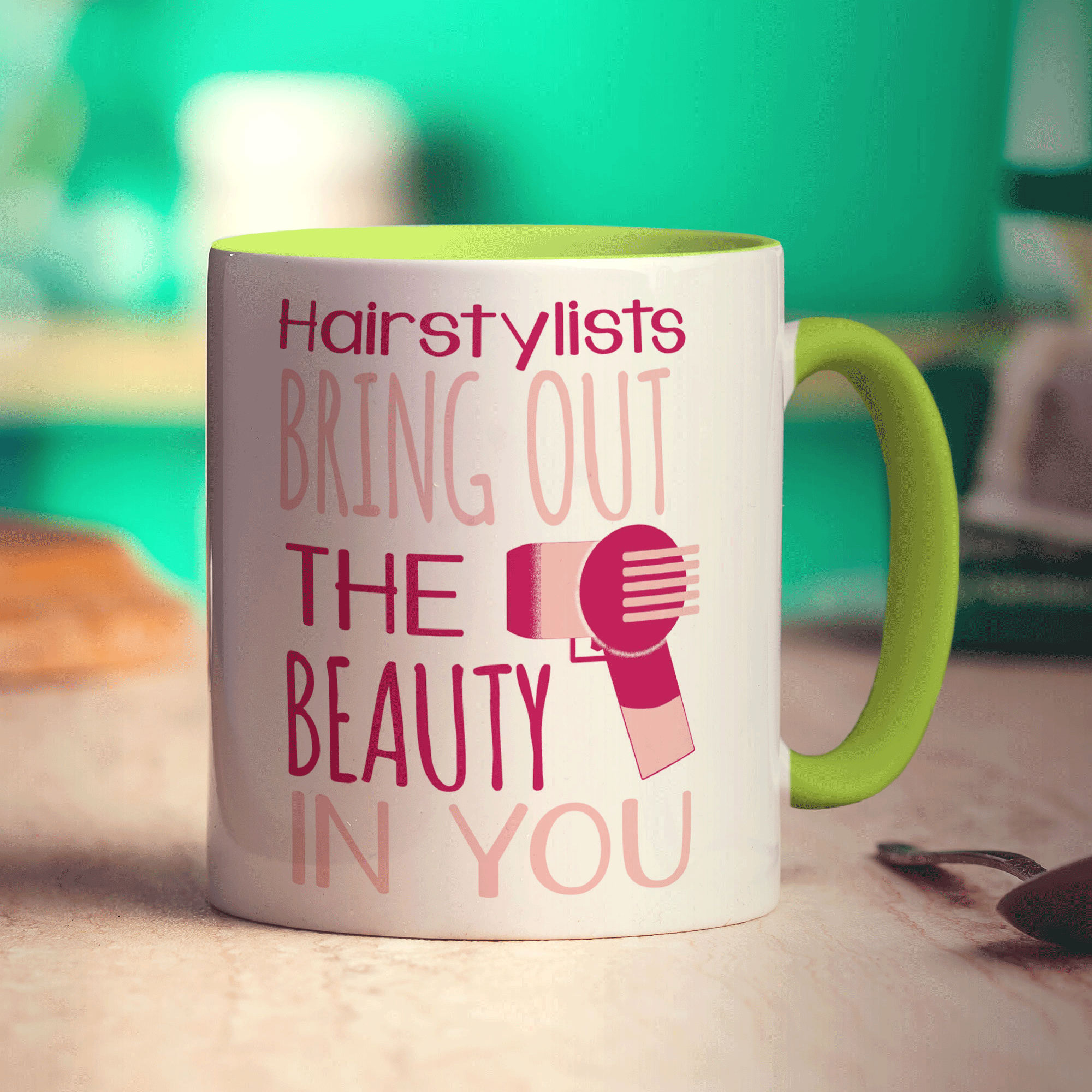 Hairstylists Bring Out The Beauty In You Mug - Standard 330ml (11oz) / Green