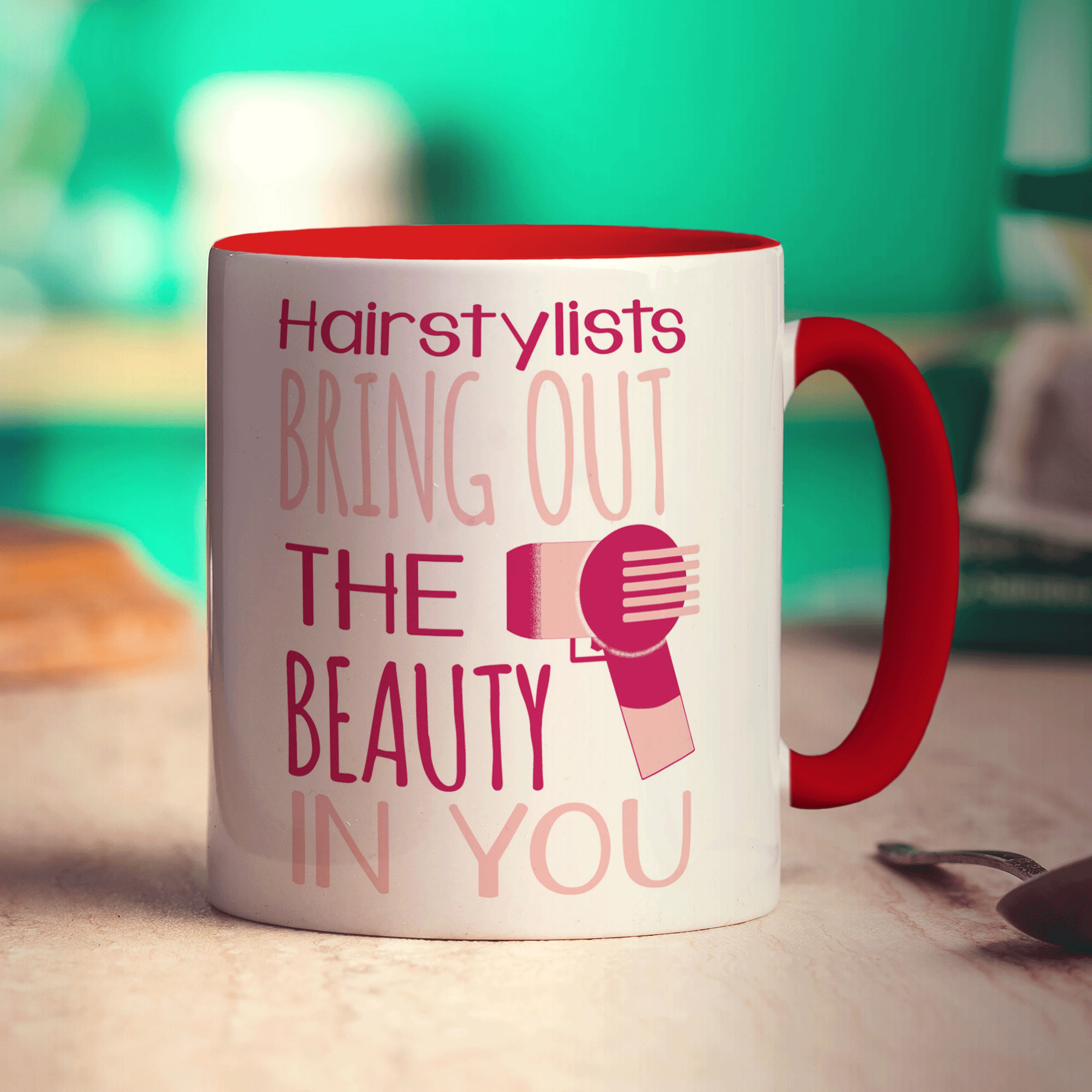 Hairstylists Bring Out The Beauty In You Mug - Standard 330ml (11oz) / Red