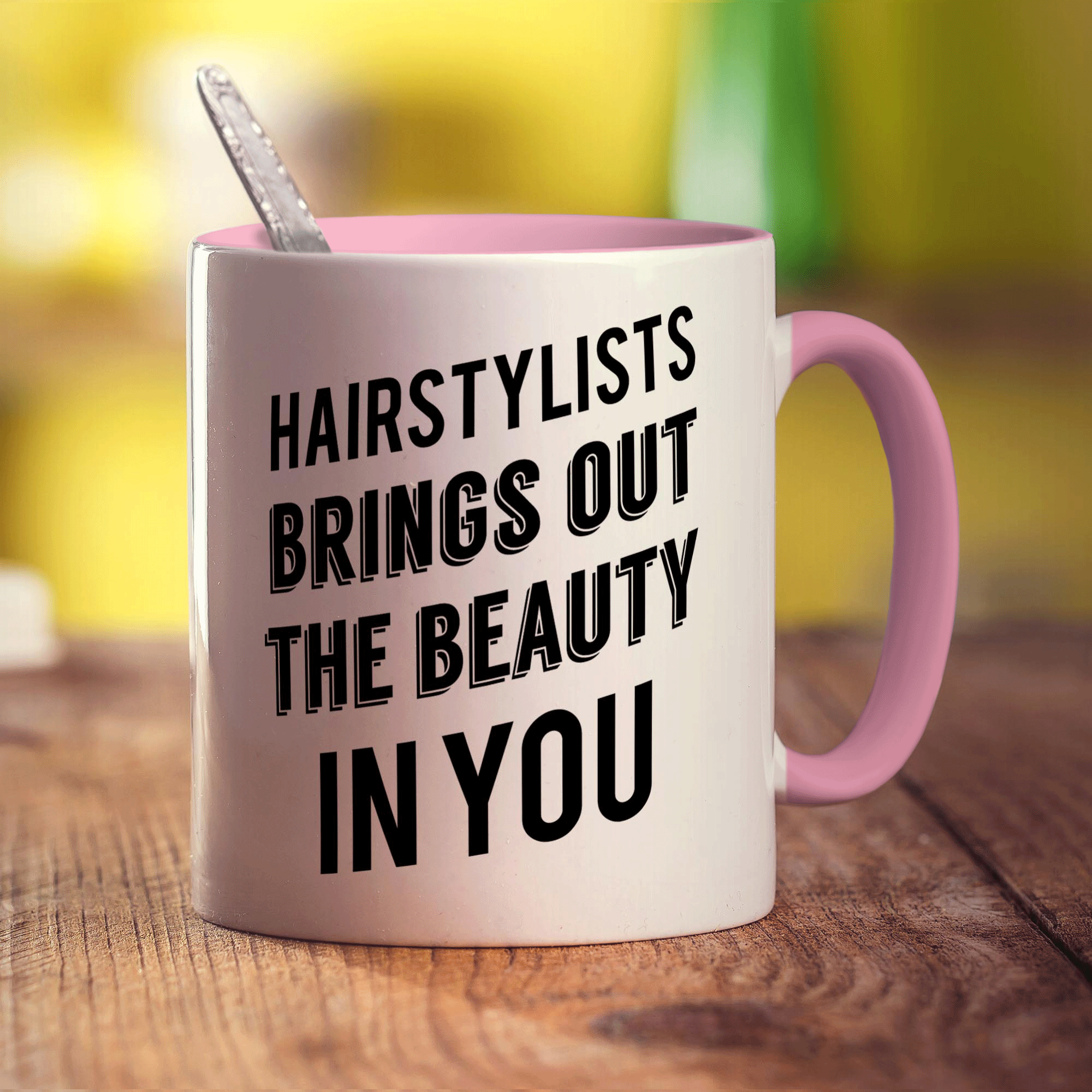 Hairstylists Bring Out the Beauty In You Mug - Standard 330ml (11oz) / Pink