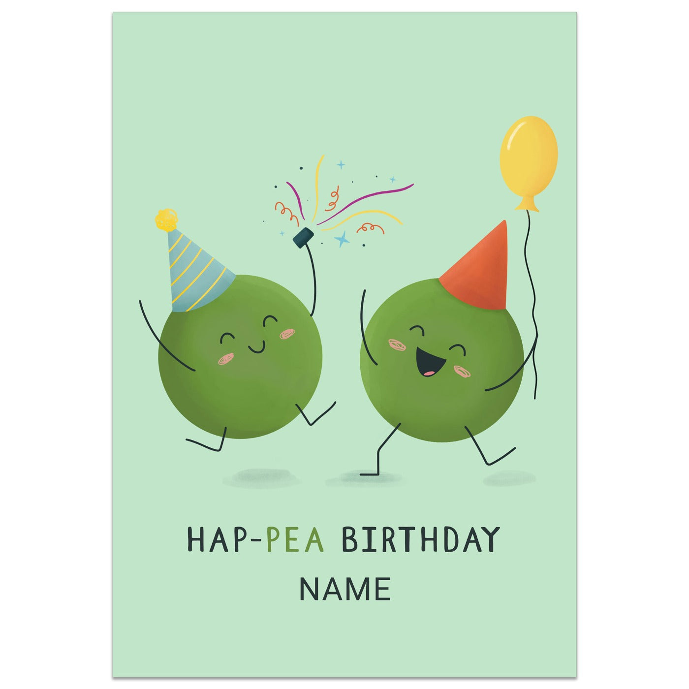 Hap-Pea Birthday Card