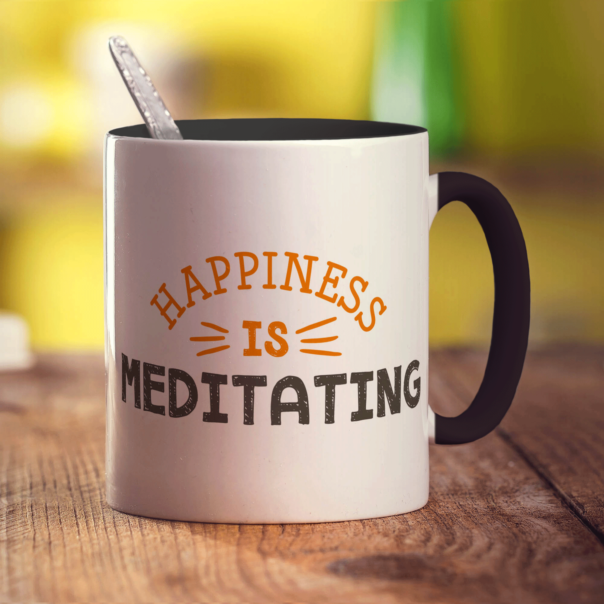 Happiness is Meditating Mug