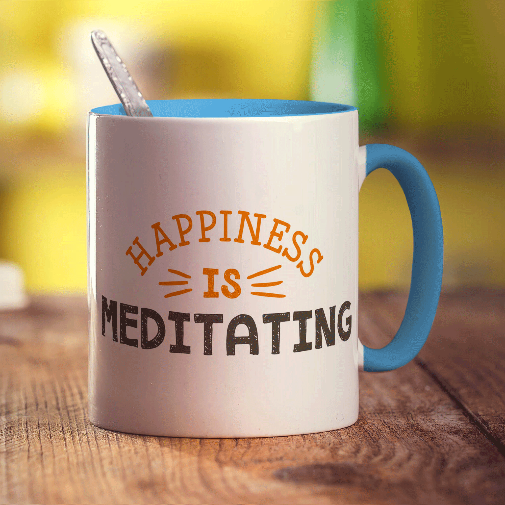 Happiness is Meditating Mug