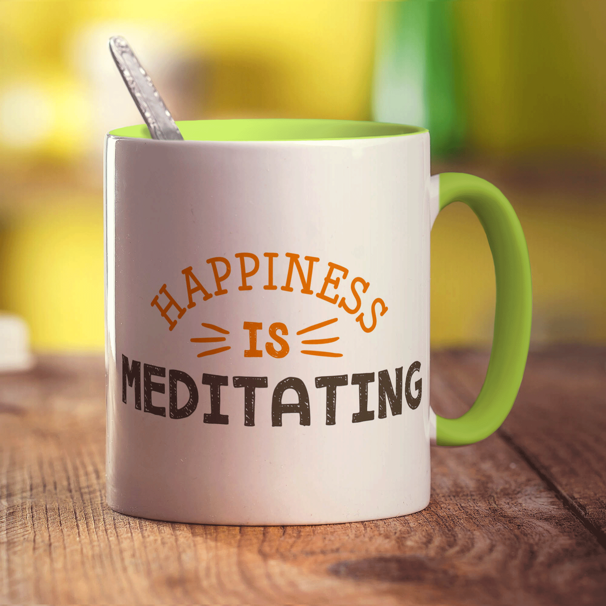 Happiness is Meditating Mug