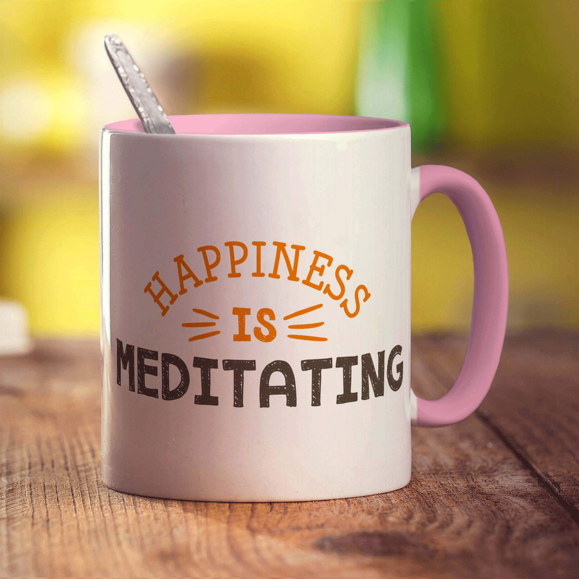 Happiness is Meditating Mug
