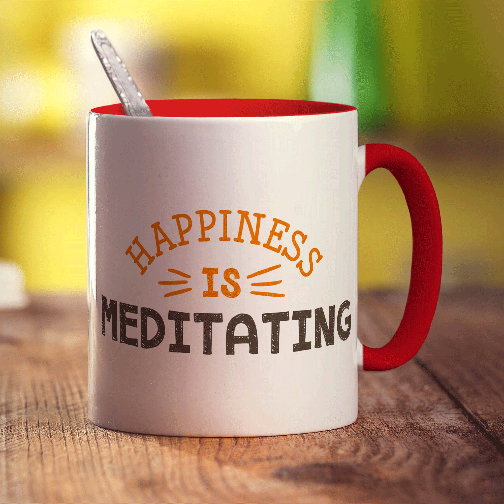 Happiness is Meditating Mug