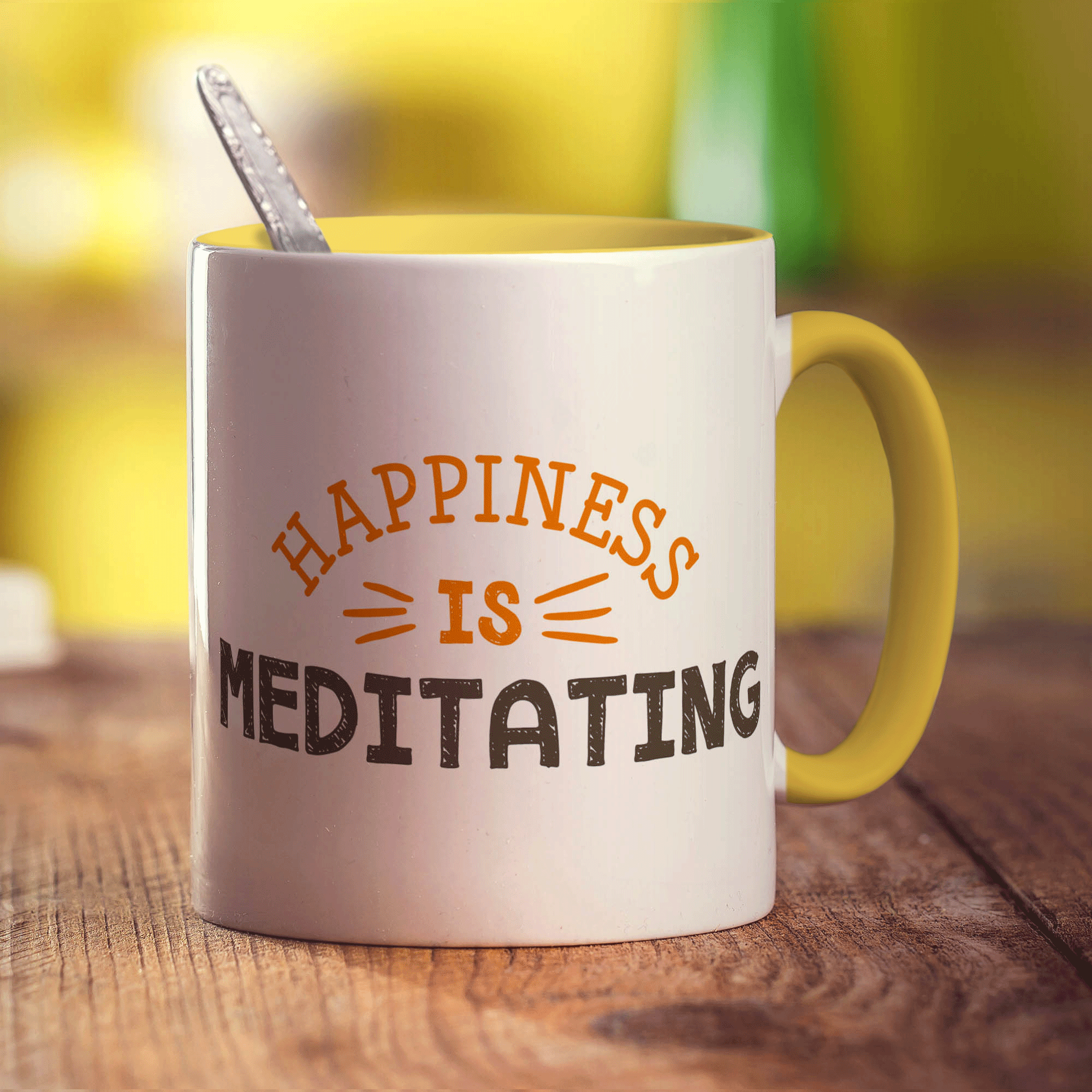 Happiness is Meditating Mug